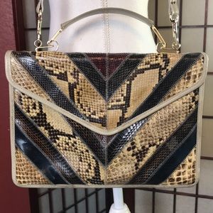 VTG Bags by Varon Snakeskin Wrist or Shoulder Bag